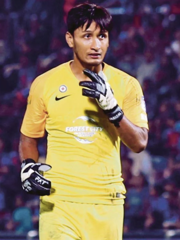 Harımau Malaya goalkeeper Farizal Marlias.