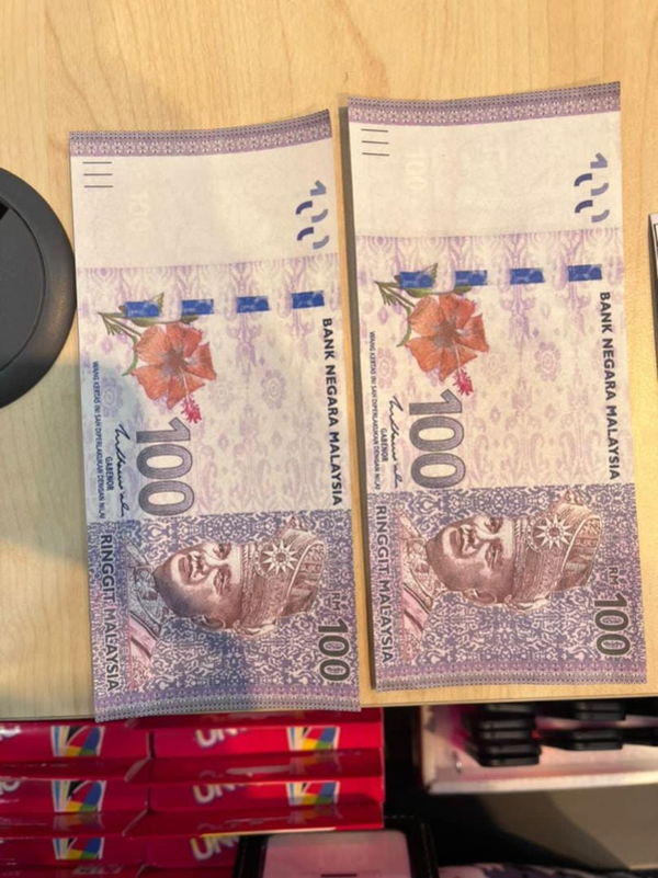 Both banknotes shown are fake.