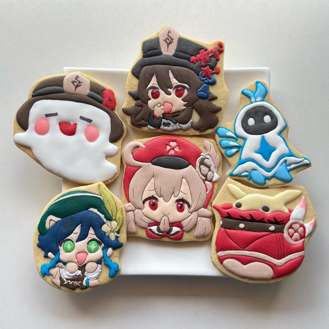 Anime Girl with Cookie · Creative Fabrica
