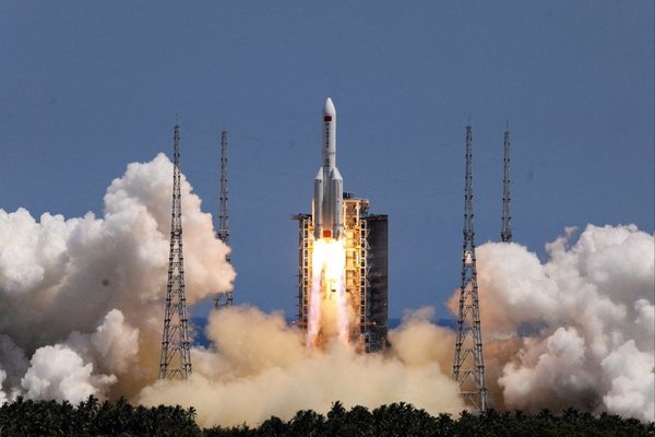 The Long March 5B rocket took off on 24 July from the Wenchang Spacecraft Launch Site in Hainan, China.