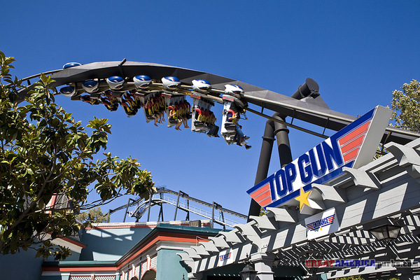 A Top Gun roller coaster at California's Great America in California, US. Image for illustration purposes only.