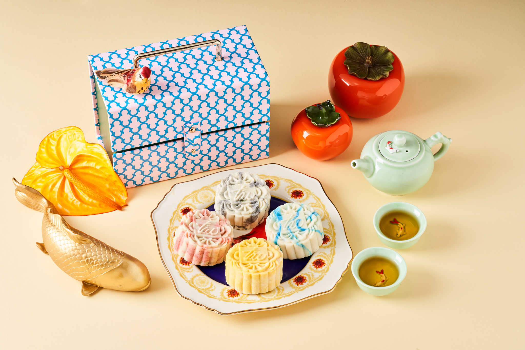 2022 New High-End Mid-Autumn Moon Cake Gift BoPcs Portable Packaging BoPcs  Empty Box 