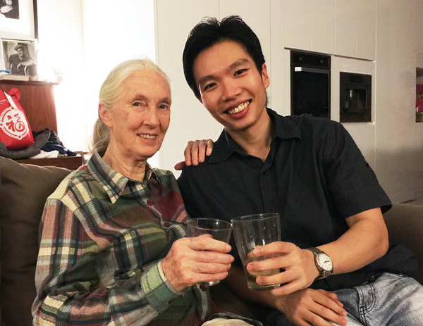 Koh and revered global anthropologist, Dr Jane Goodall.