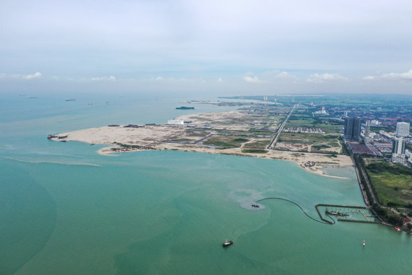 The Straits of Malacca.