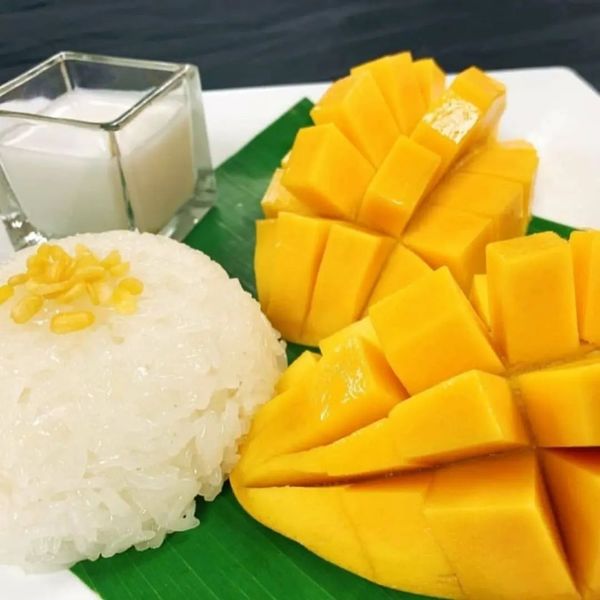 Mango sticky rice.