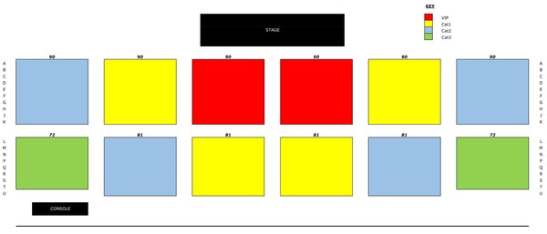 Layout for the Kuching show at Pullman Hotel.