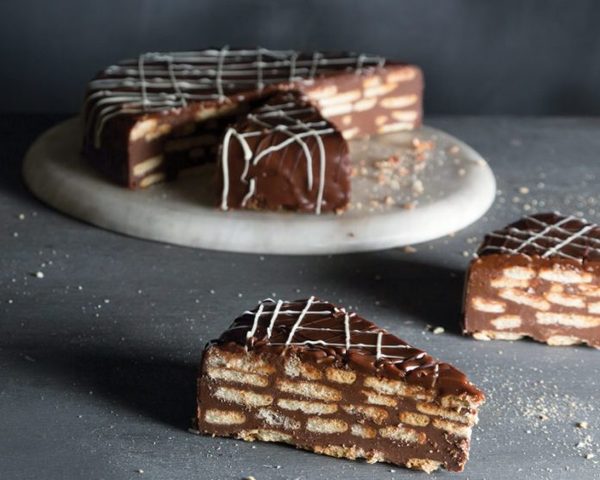 The Queen's favourite chocolate biscuit cake.