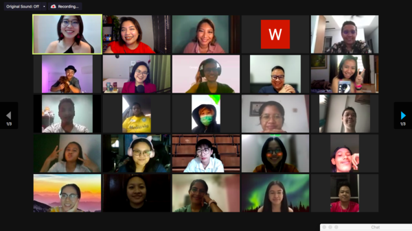 A group picture taken from ONE Dirty Little Secret, a webinar session held in September 2021 featuring educators and advocates from Southeast Asia.