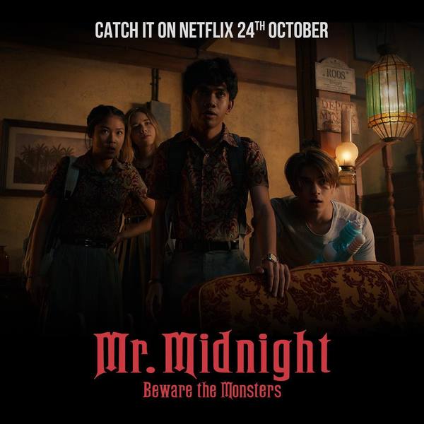 (From left to right): Chen, Dekker, Idan, and Monk, the main ensemble for 'Mr Midnight: Beware the Monsters' (2022).