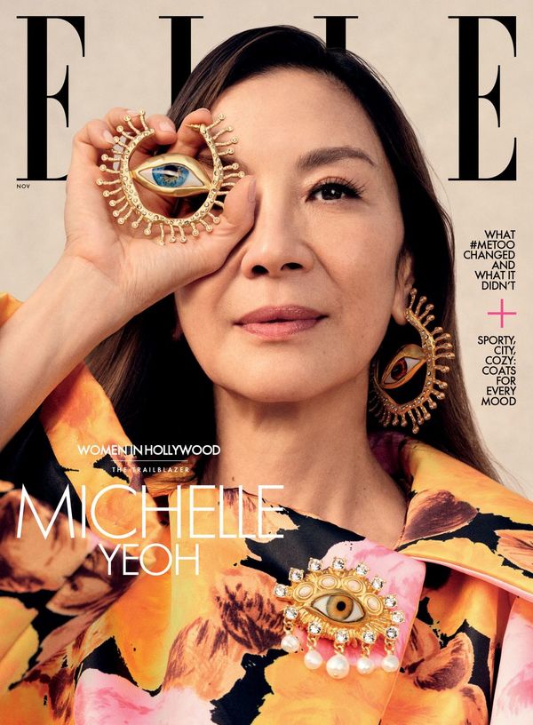 Yeoh's cover for Elle's November 2022 issue.