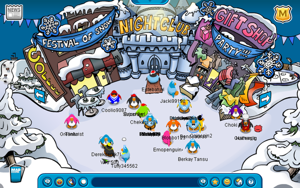 Club Penguin, formerly on Miniclip.