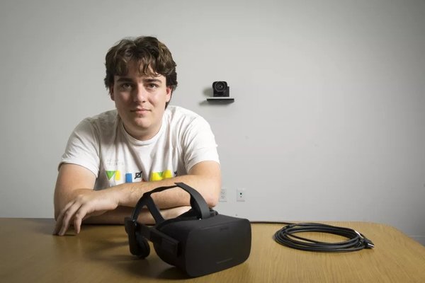 Palmer Luckey, the entrepreneur and tech inventor, who created the VR headset.