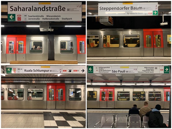 Other renamed stations were also spotted in Germany.