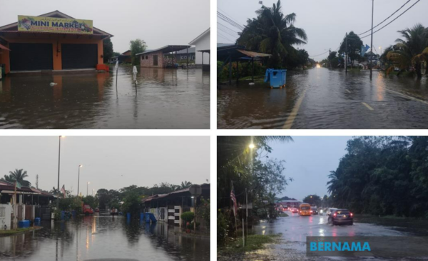 Several areas in Klang were hit by the flash flood at midnight, 17 November.