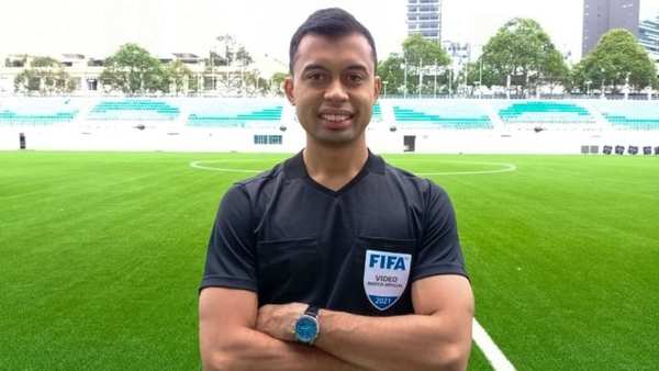 One of the VAR referees for the 2022 World Cup, Muhammad Taqi Jahari.