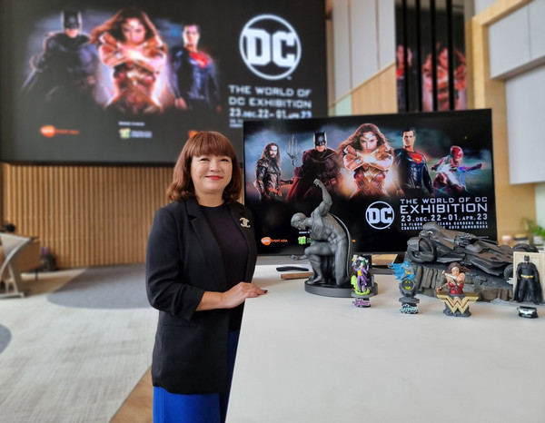 Mary Koh, executive director of WOW Event Asia, sharing the details of 'The World Of DC Exhibition' with us.