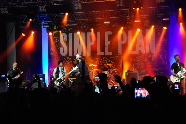 Simple Plan performing at KL Live in 2012.