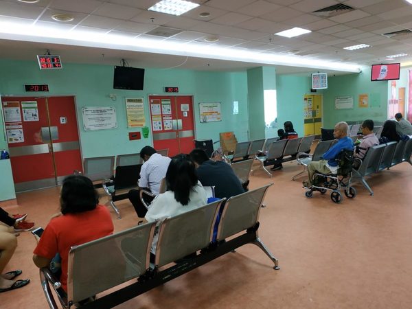 File photo dated 3 January 20202 showing the waiting area of the Emergency and Trauma Department of Serdang Hospital.