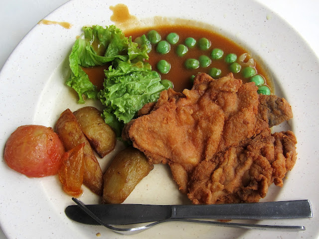 Malaysian restaurant serves ice cream on top of chicken chop