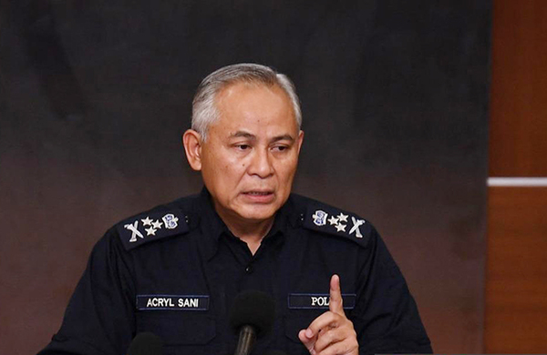 File photo of IGP Tan Sri Acryl Sani Abdullah Sani.