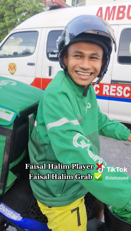 Le comportement amusant du joueur de Malayan Tiger, Faisal Halim, a attiré l’attention de la foule sur cette prise