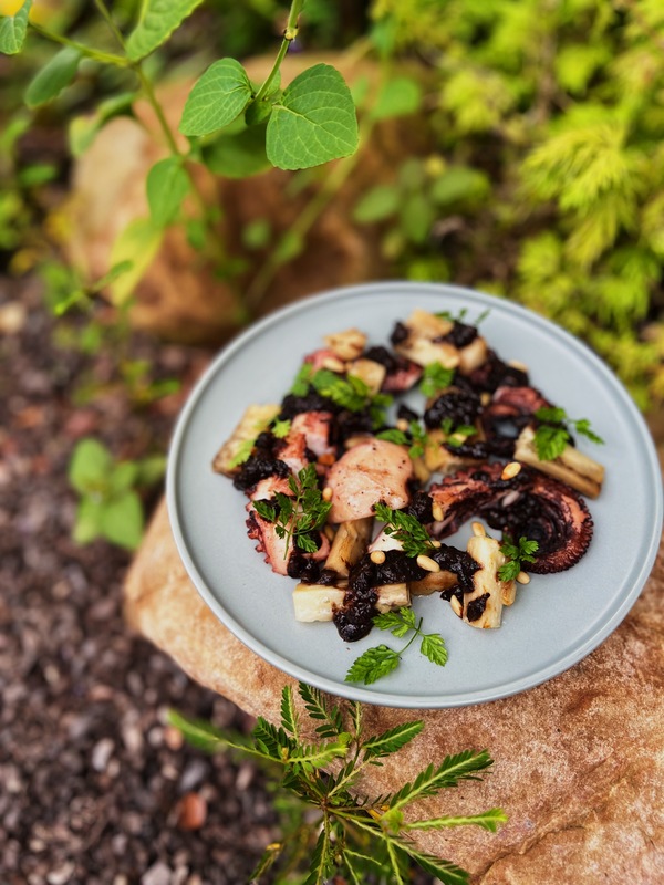 Grilled kudat octopus.