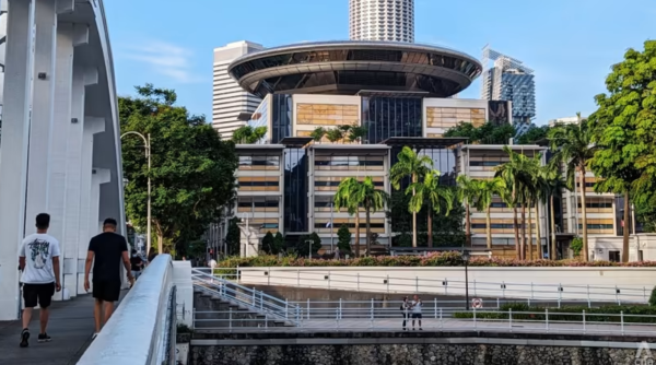 Supreme Court from across the Singapore River