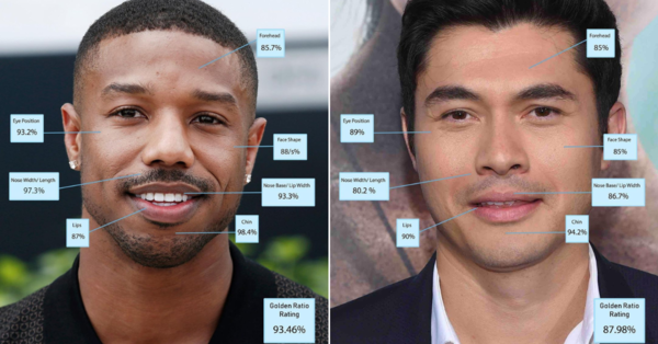 Third handsomest man in the world, Michael B Jordan (left) and ninth handsomest man in the world, Henry Golding (right).