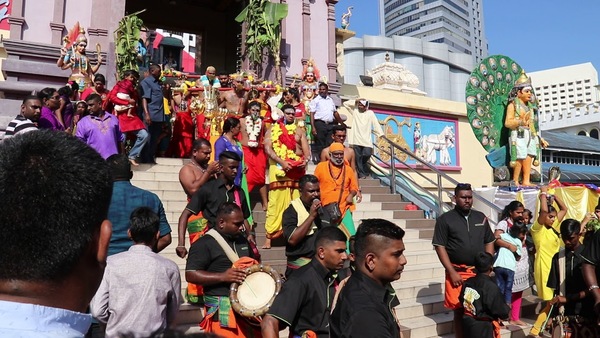 File photo of Thaipusam procession outside Arulmigu Rajamariamman Devasthanam Temple.