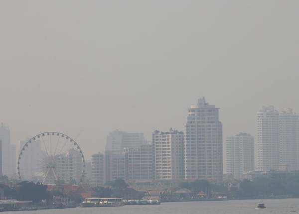 Bangkok's smothered skyline from 2019.