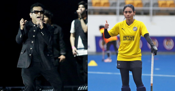 A collage of A R Rahman performing at the Bukit Jalil National Stadium and a file photo of Hanis Nadiah Onn.