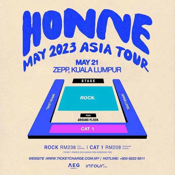 Seating plan for Zepp KL.