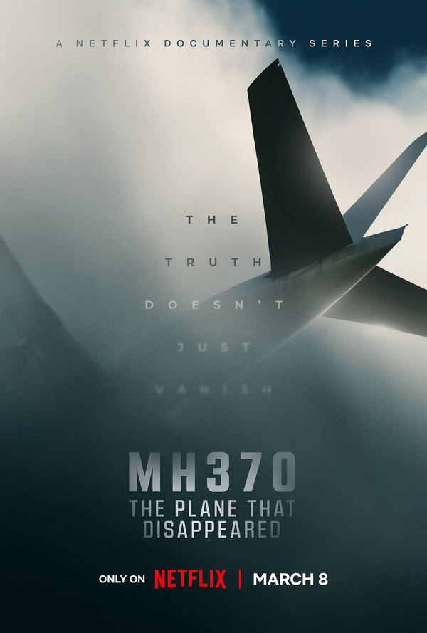 Official poster for 'MH370: The Plane That Disappeared'.