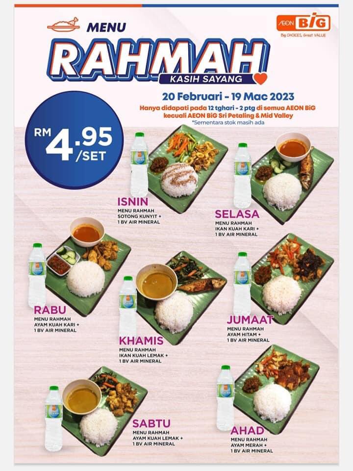12 Places Offering Menu Rahmah Meals From RM4.50