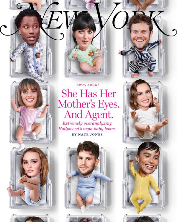 The official cover image for New York Magazine's article on nepo babies.