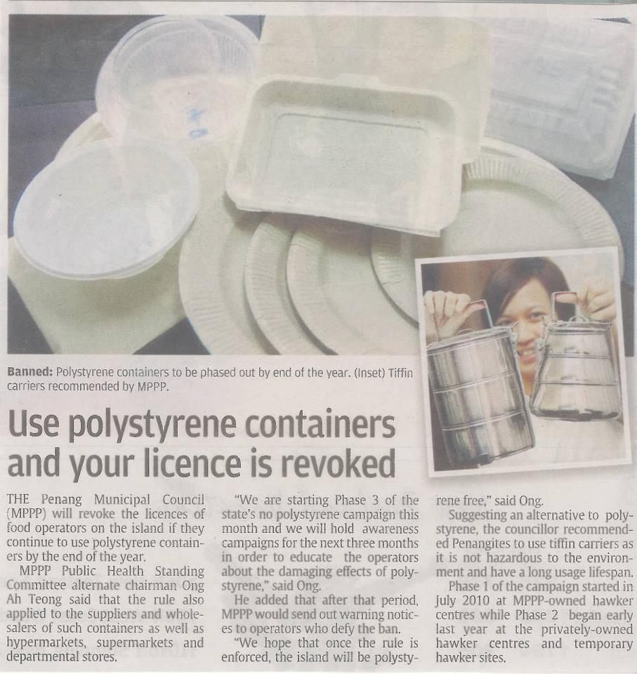 PJ Wants To Ban Styrofoam 'Tapau' Boxes. Support?