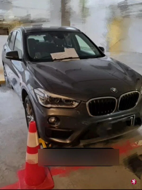 The man's BMW vehicle was clamped at the residential area.