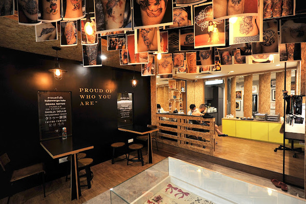 The interior of Tattoo Family's studio.