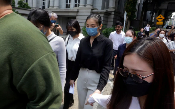 Sam Ke Ting outside the Palace of Justice.