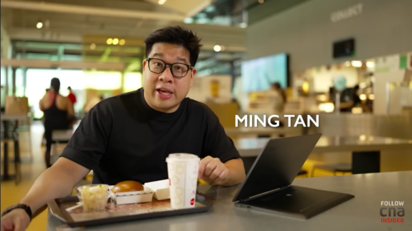 Ming Tan, host of the episode 'Nasi Lemak: National Dish Of Singapore Or Malaysia?'.