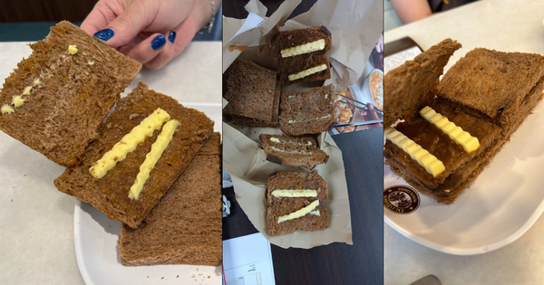 A collage of photos showing Kaya Butter Toast at different OLDTOWN outlets.