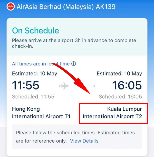 Kuala Lumpur International Airport T2 to represent KLIA Terminal 2.