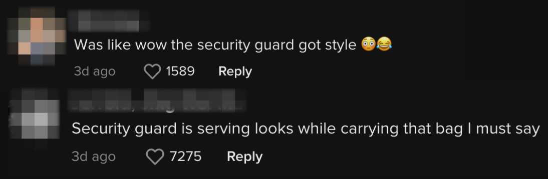 Video) Pavilion KL Security Guard Goes Viral For Holding Stylish LV Bag