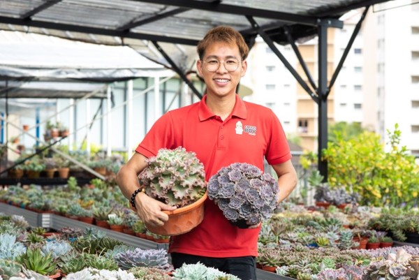 Koh Kuan Meng, owner of Cactus Boy Nursery and Malaysia's first succulent vending machine.