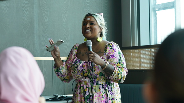 Nandini, one of 10 inclusive beauty ambassadors, at the event yesterday, 15 June.