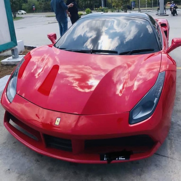 The Ferrari 488 Spider that was remanded on the Guthrie Corridor Expressway.