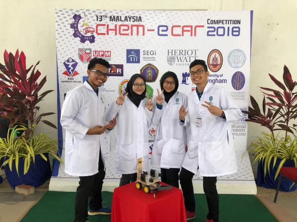 Naziruddin said he was active in representing UTP in the Chem-E-Car competition.