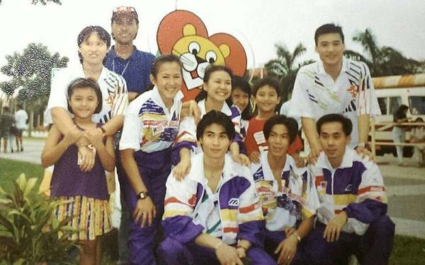 Low (second from right), pictured here with his Malaysian teammates at the 1993 Singapore SEA Games, cannot remember the number of times he represented Malaysia.