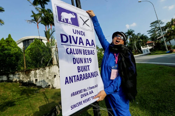 File photo of Azwan Ali standing for the Bukit Antarabangsa state seat in 2018.