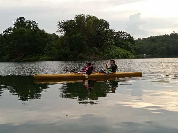 Kayaking.